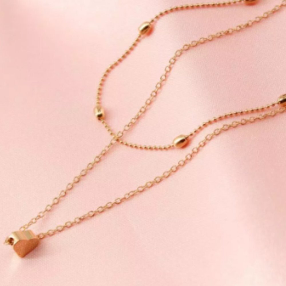 Charm Constelation Heart Layered Gold Neck…